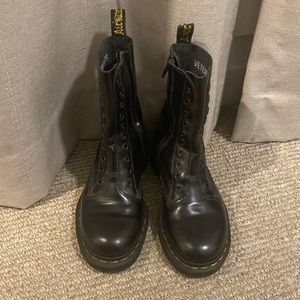 Vetements & Dr Martens Leather Biker Boots